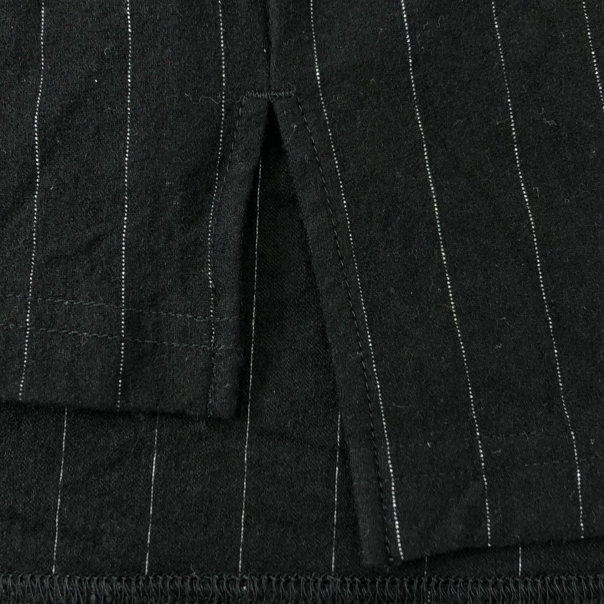 その他 36G Wool Stripe Pullover / ストライプ スリット オーバー カットソー