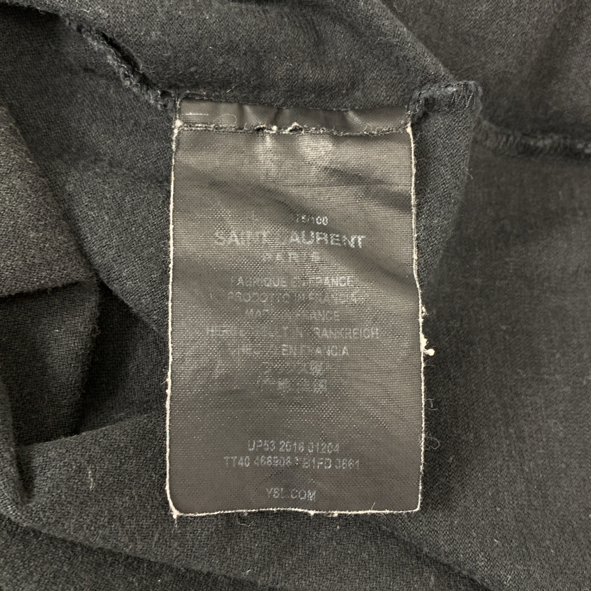 SAINT LAURENT PARIS / サンローランパリ 三日月プリント クルーネックTシャツ