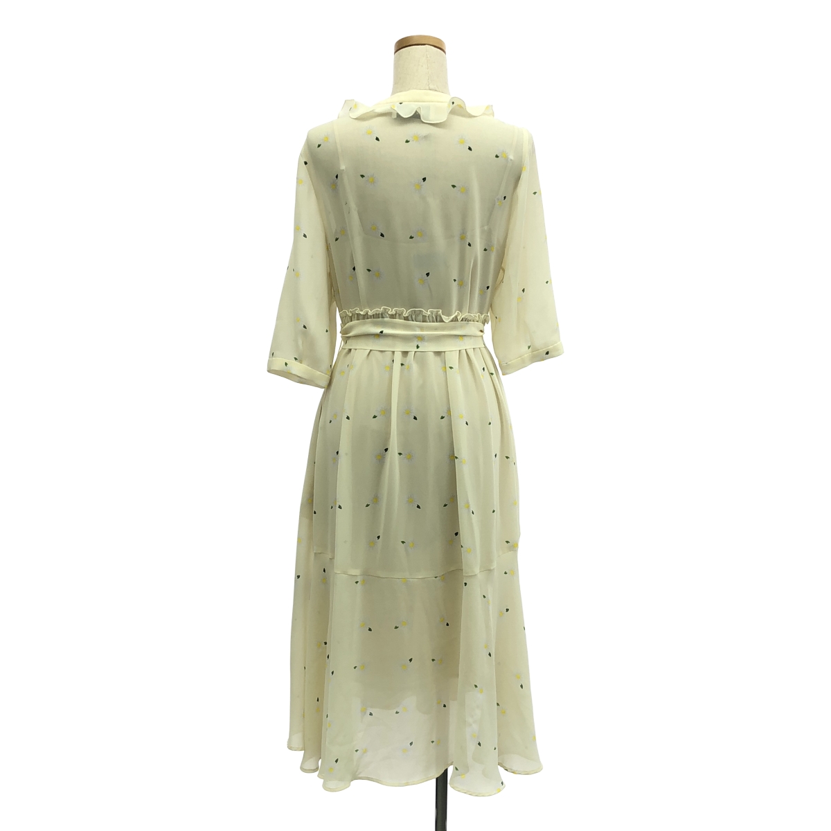 MUVEIL / ミュベール フラワーベルテッドガウン