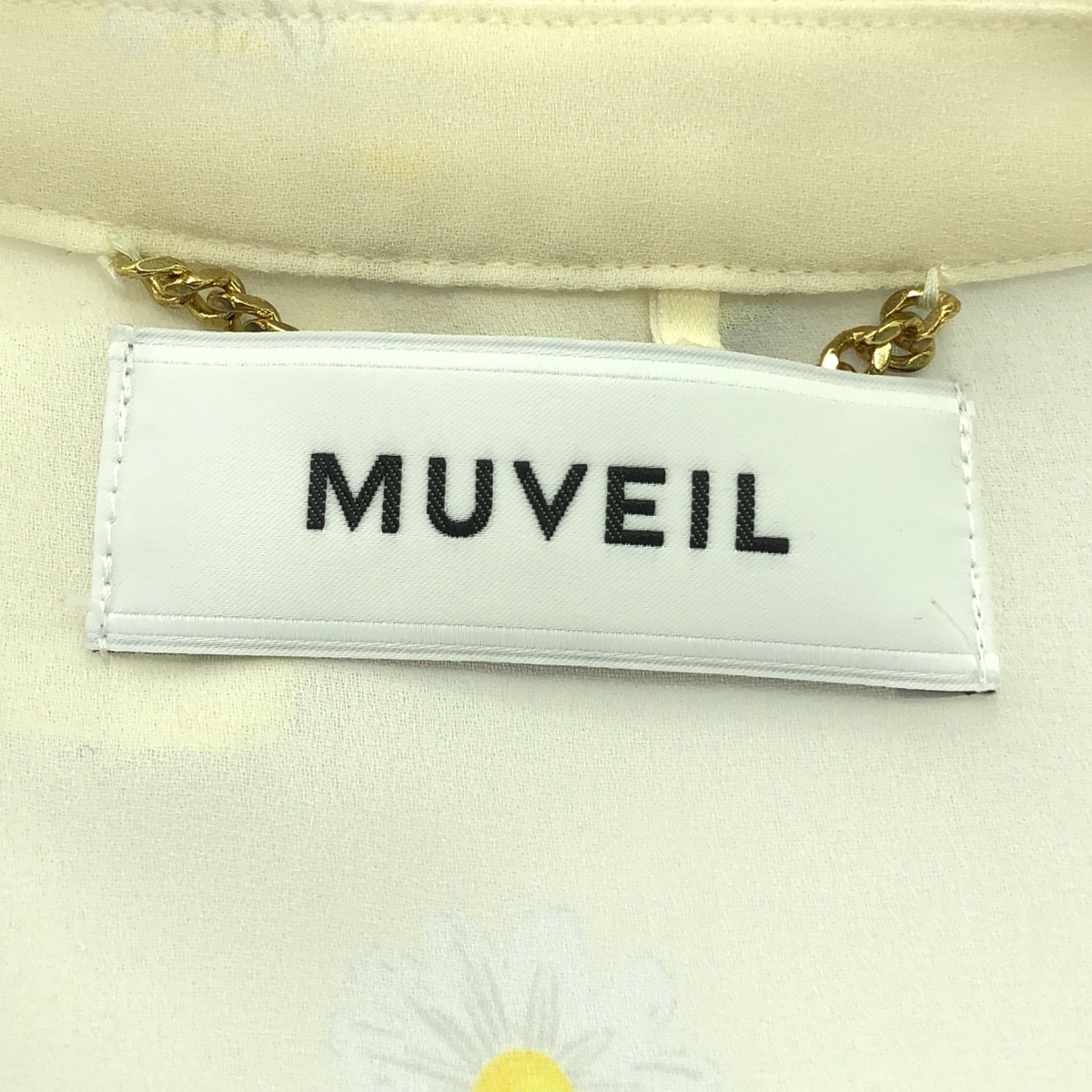 MUVEIL / ミュベール フラワーベルテッドガウン