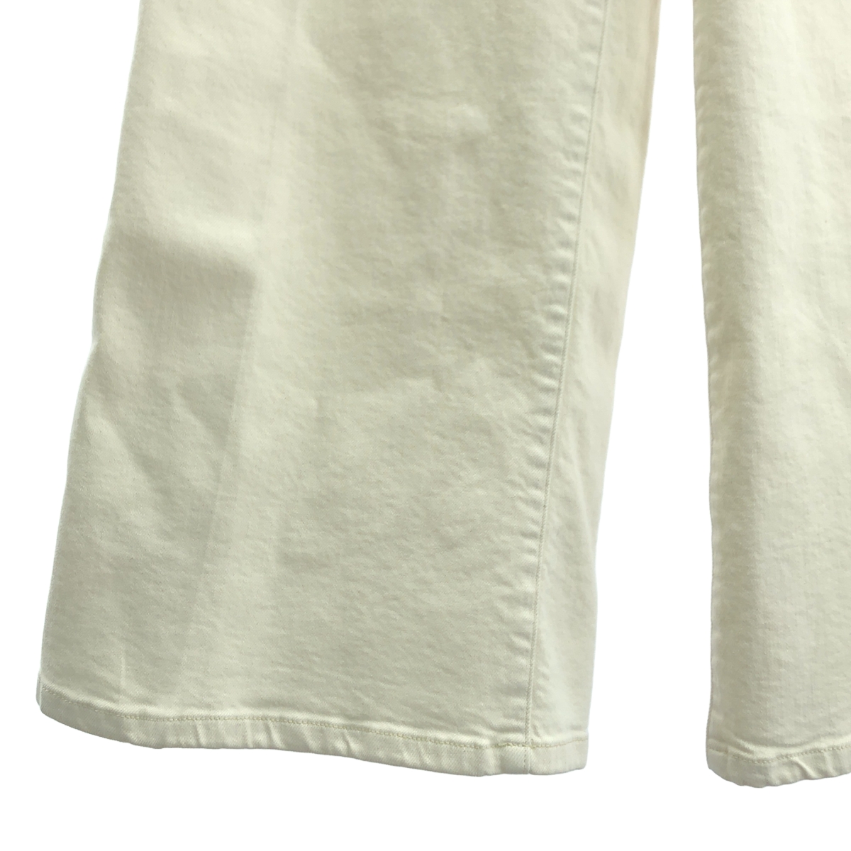 JOSEPH / ジョセフ ロゴレザーパッチ ホワイトデニム パンツ