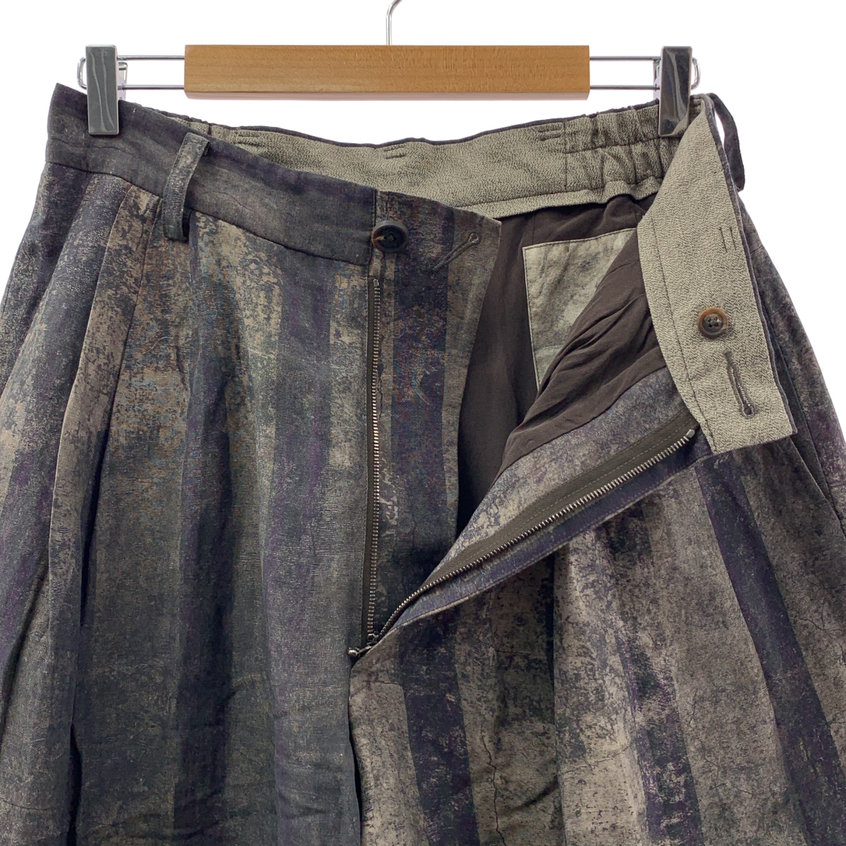 ziggy chen / ジギーチェン Digital Print Wide Leg Trousers / 総柄 タック ワイドパンツ