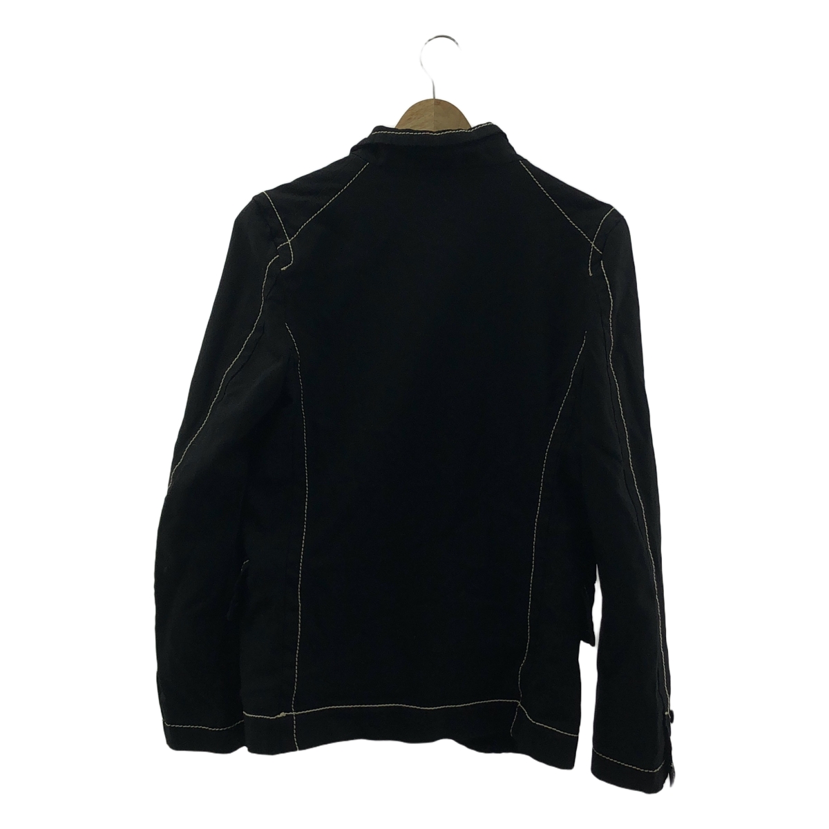 BLACK COMME des GARCONS / ブラックコムデギャルソン ポリ縮絨 ステッチ テーラードジャケット