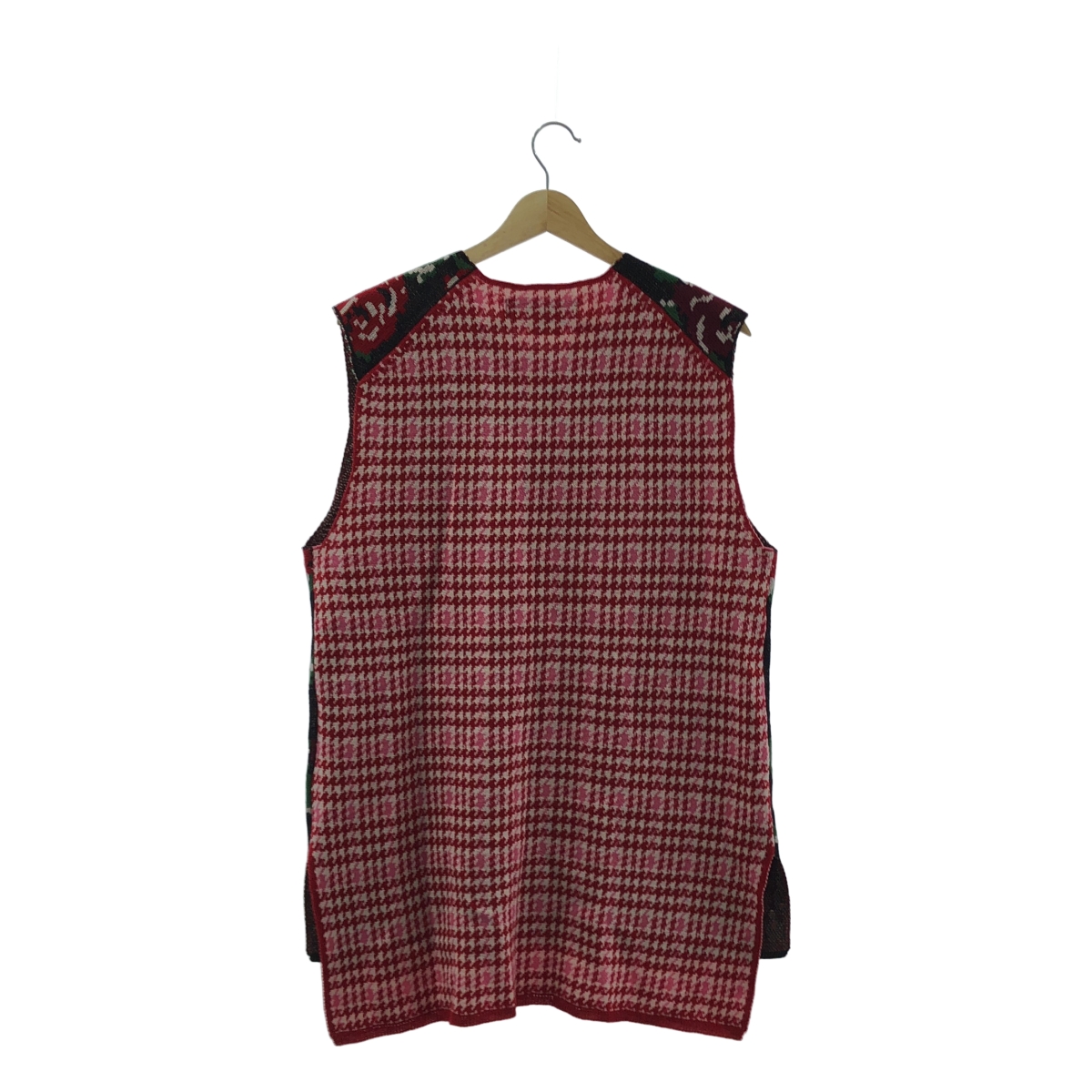 COMME des GARCONS HOMME PLUS / コムデギャルソンオムプリュス 花の存在期 フラワー柄 ジャガード ノースリーブニット ベスト