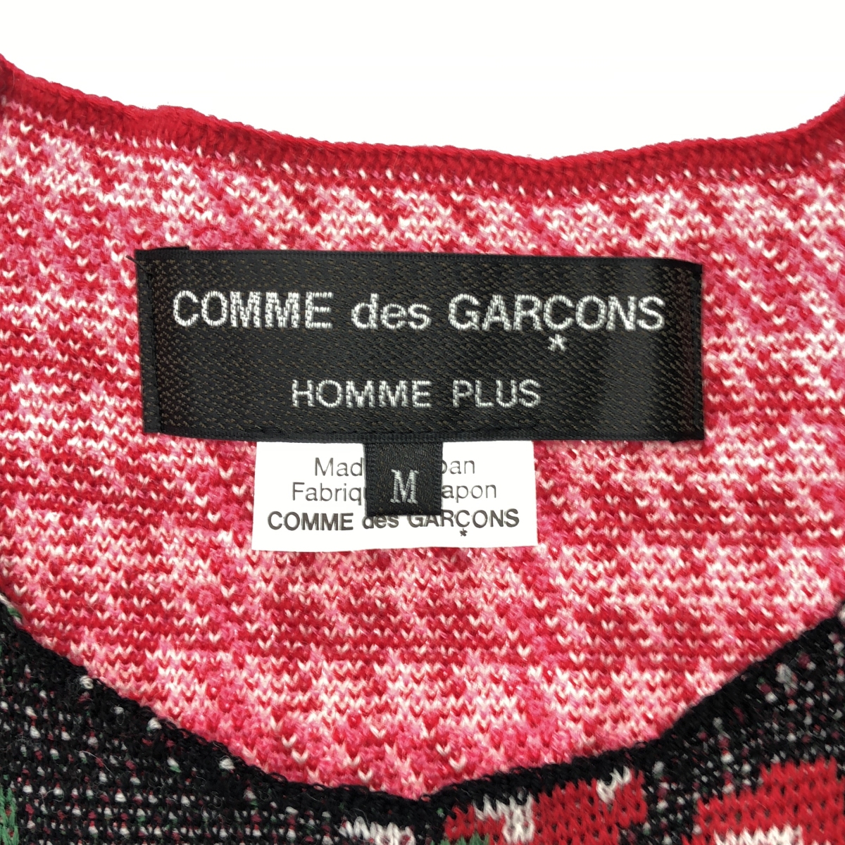 COMME des GARCONS HOMME PLUS / コムデギャルソンオムプリュス 花の存在期 フラワー柄 ジャガード ノースリーブニット ベスト