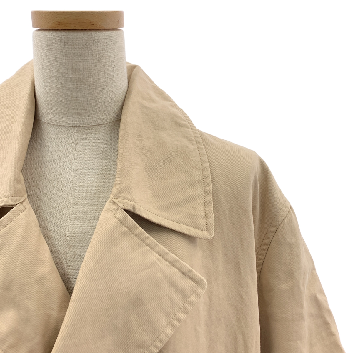 AURALEE / オーラリー washed finx linen wrap coat コットン リネン ラップコート