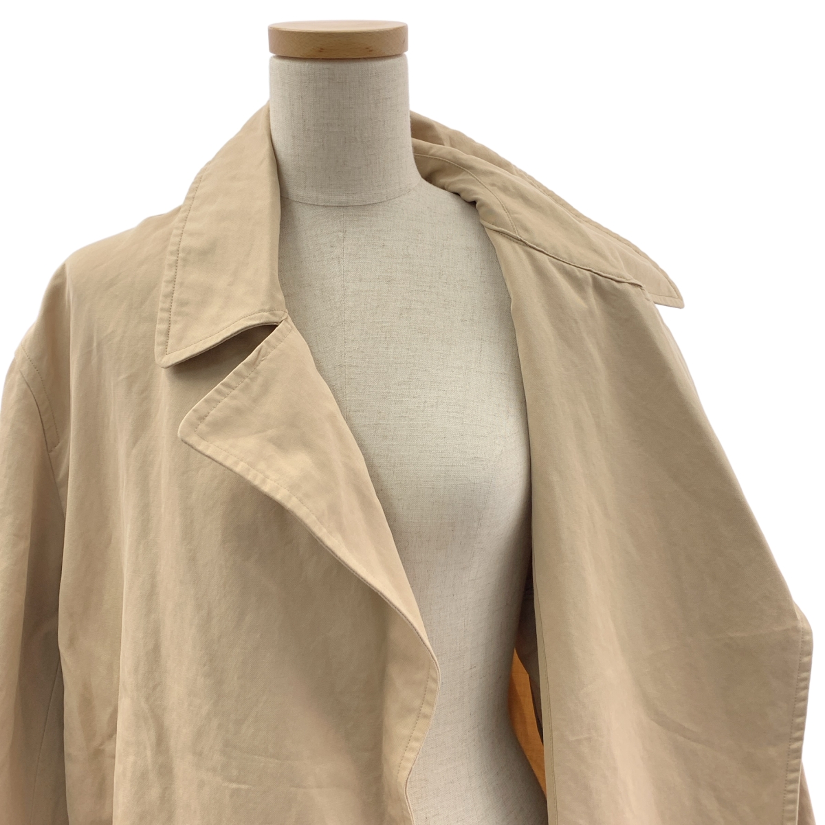 AURALEE / オーラリー washed finx linen wrap coat コットン リネン ラップコート