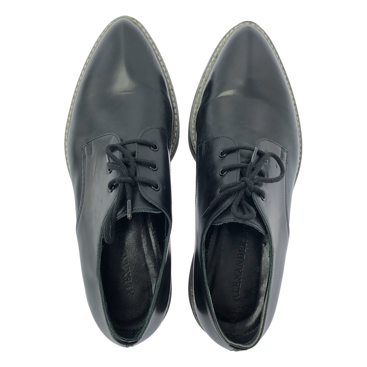 ALEXANDER MCQUEEN / アレキサンダーマックイーン ポインテッドトゥ レースアップ シューズ