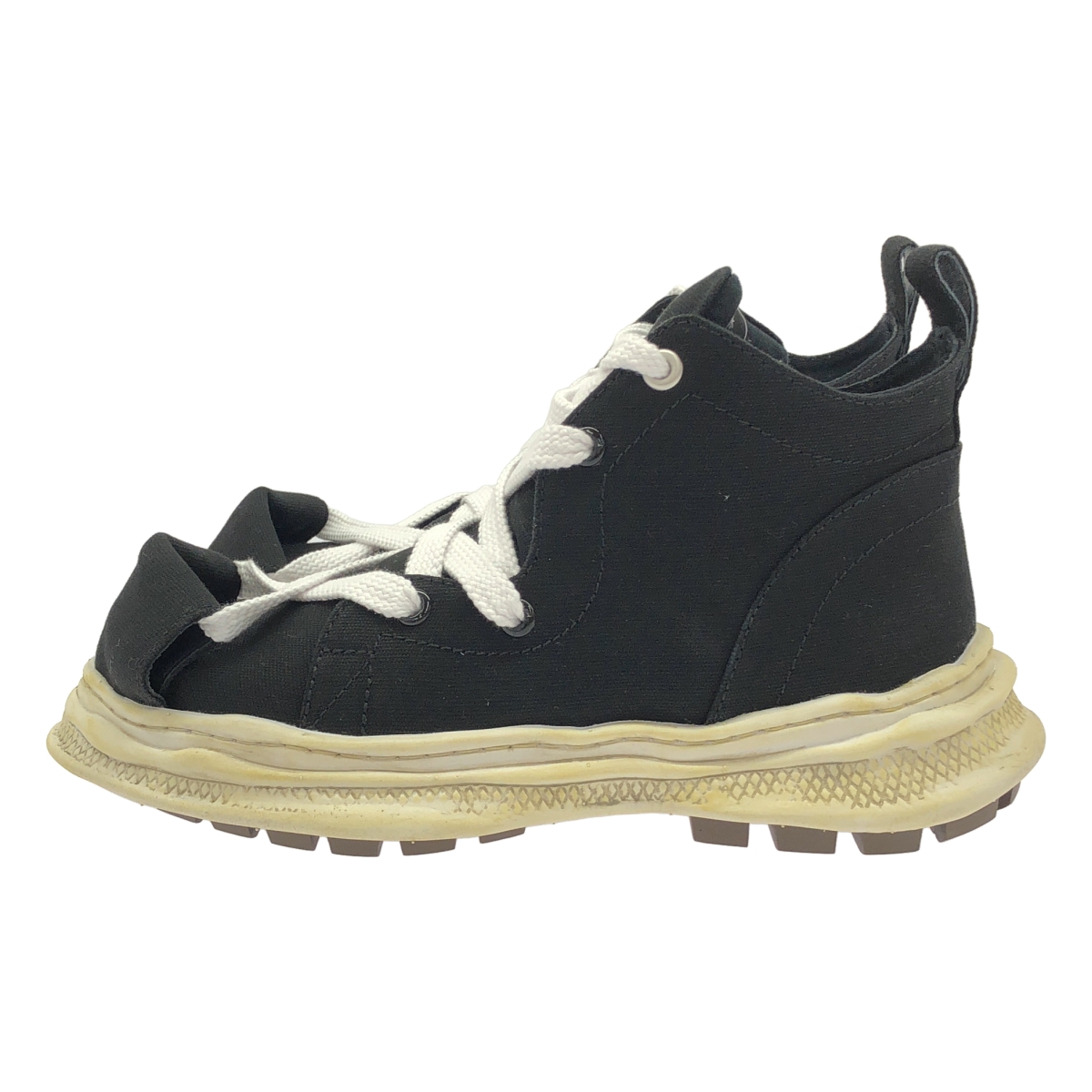 MIHARA YASUHIRO / ミハラヤスヒロ ROLL-TOE STAINING SHOES ロールトゥ ミッドカット スニーカー