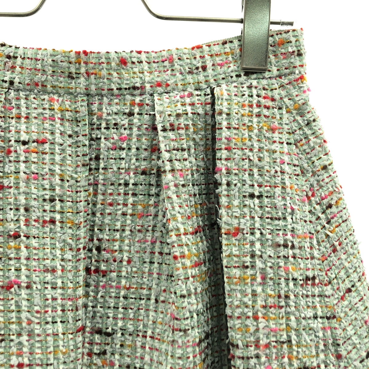 ebure / エブール ツイード カラースラブシアー スカート / 裏地付き