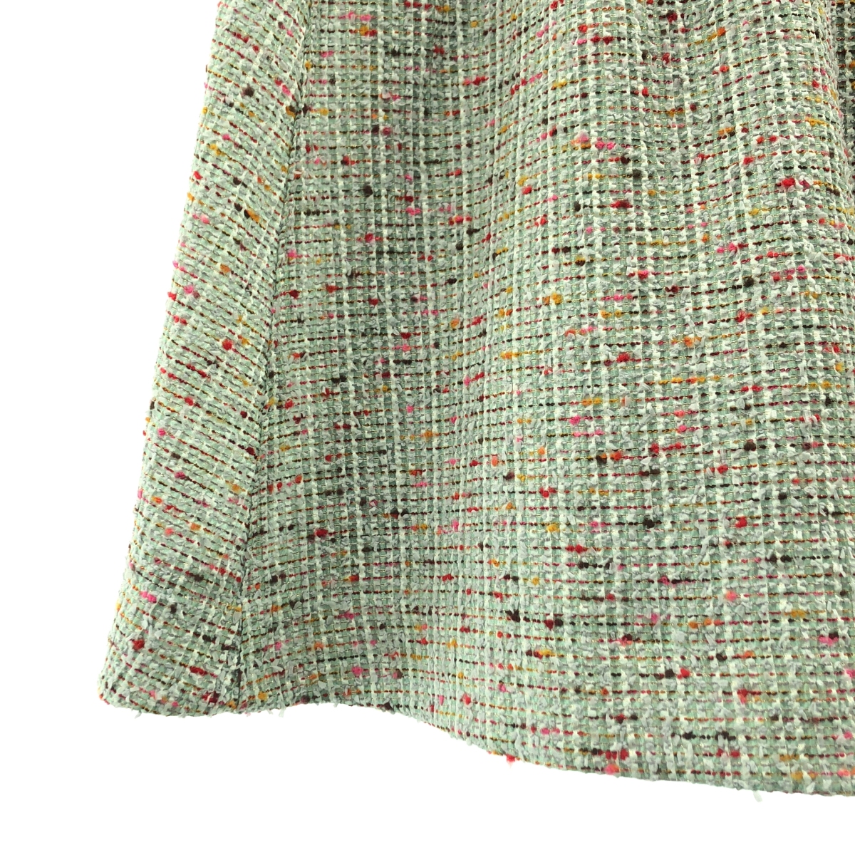 ebure / エブール ツイード カラースラブシアー スカート / 裏地付き