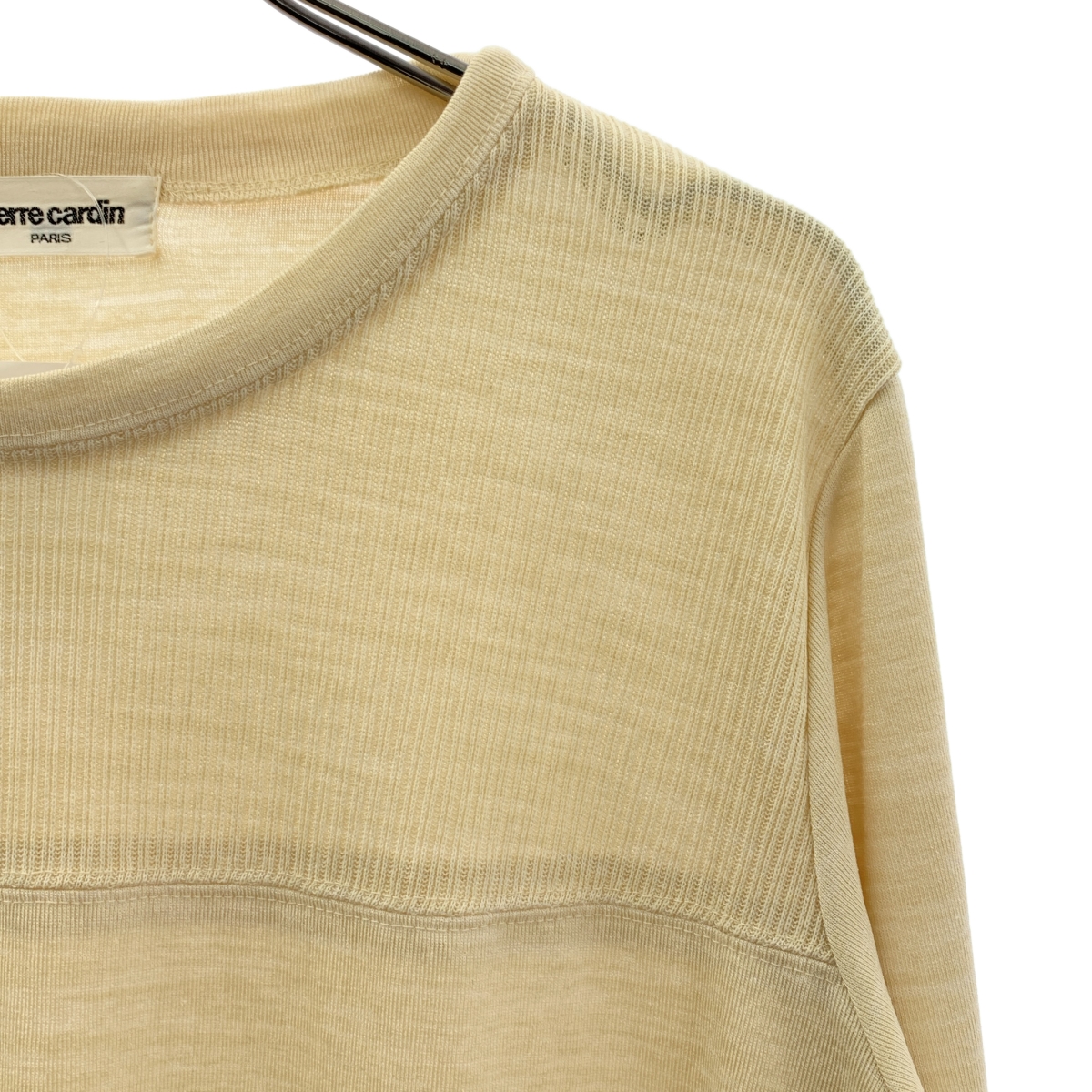 pierre cardin / ピエールカルダン ウール オーバーシルエット クルーネック ニット セーター