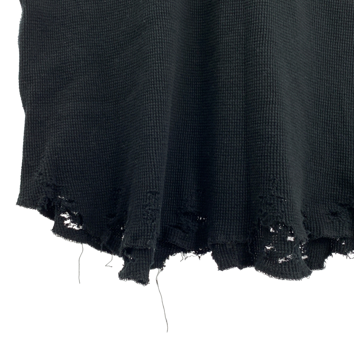 ANCELLM / アンセルム DAMAGE WAFFLE TANK TOP / ダメージ加工 ワッフル ロング タンクトップ カットソー