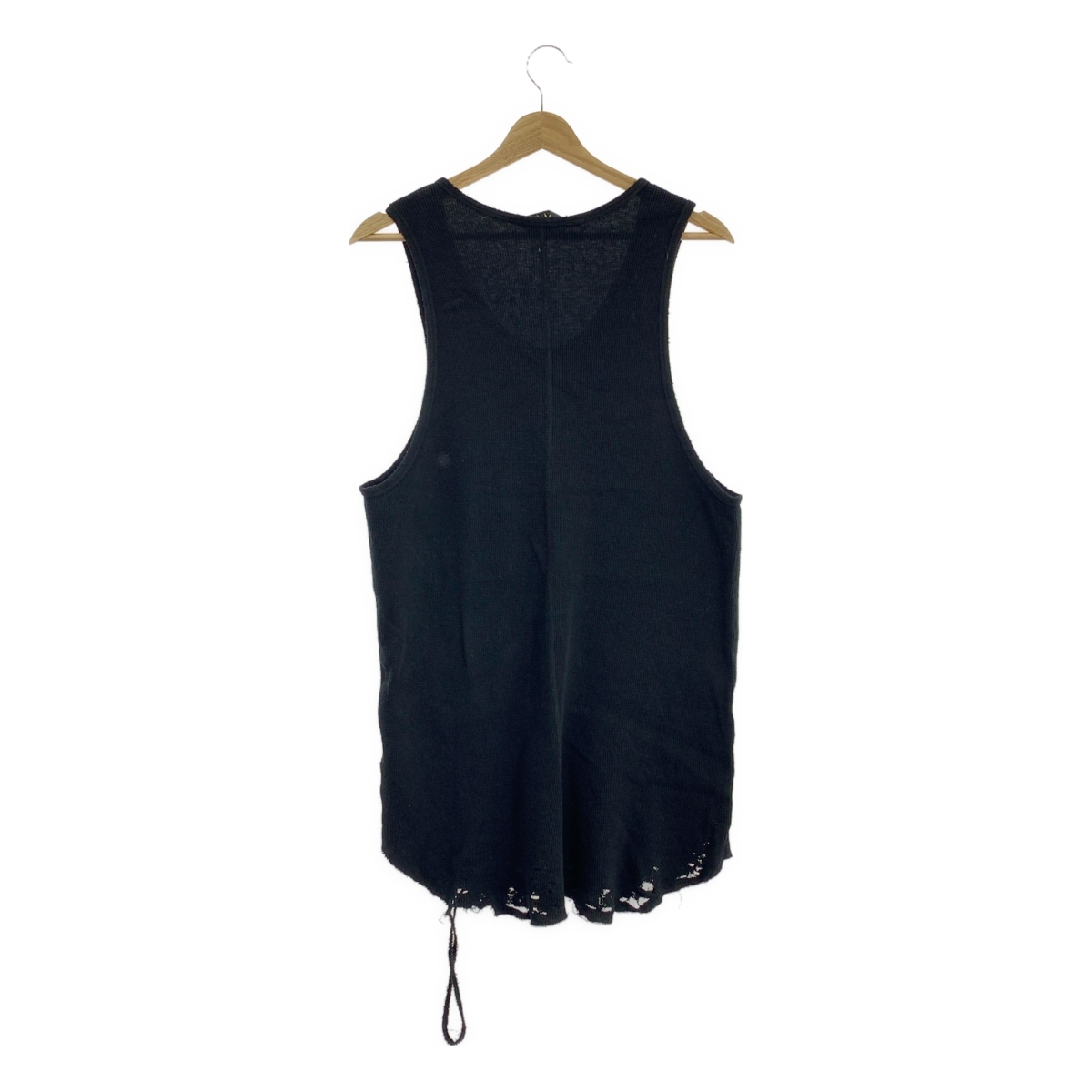 ANCELLM / アンセルム DAMAGE WAFFLE TANK TOP / ダメージ加工 ワッフル ロング タンクトップ カットソー