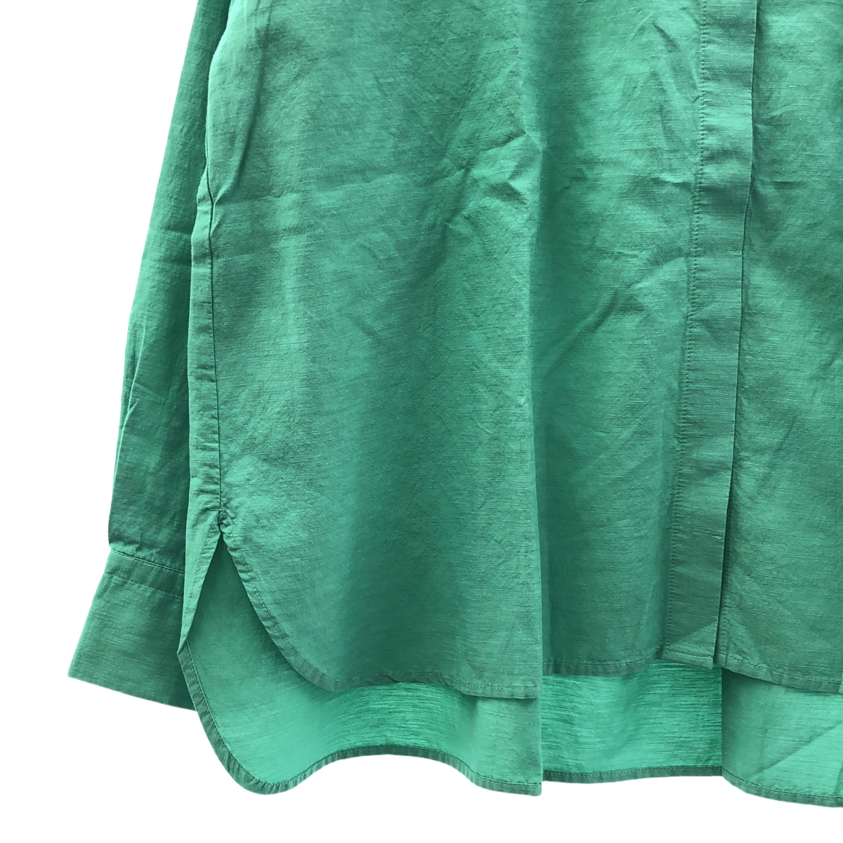 その他 Cu/スーピマスラブ Cナチュラルワッシャー チビフリルシャツBL