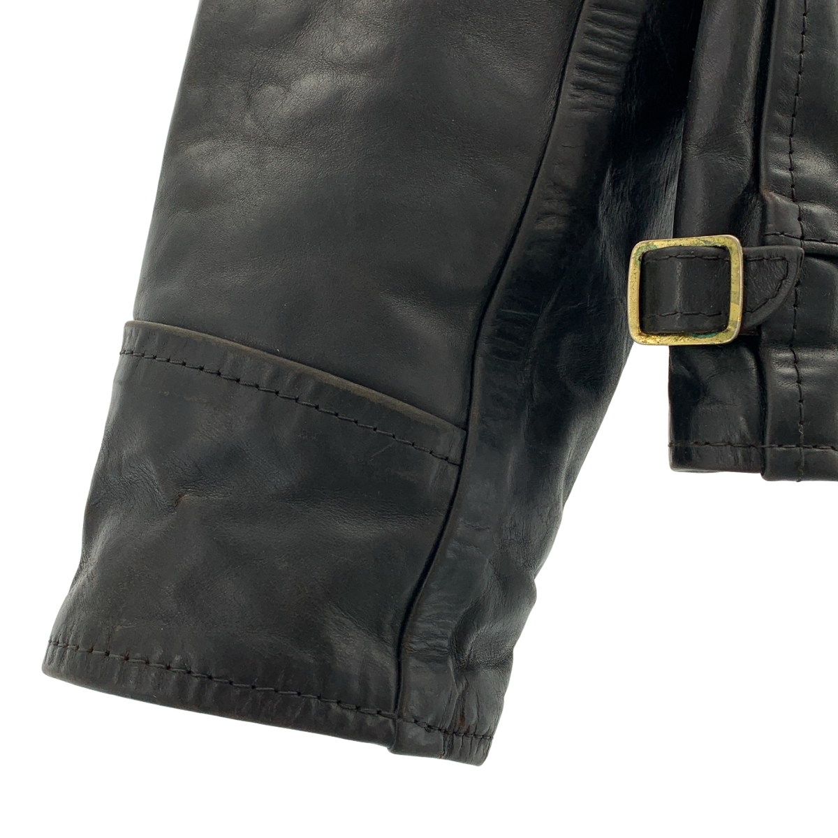 AEROLEATHER / エアロレザー Genuine Front Quarter Horsehide / ホースハイド レザー シングル ライダース ジャケット / 総裏地