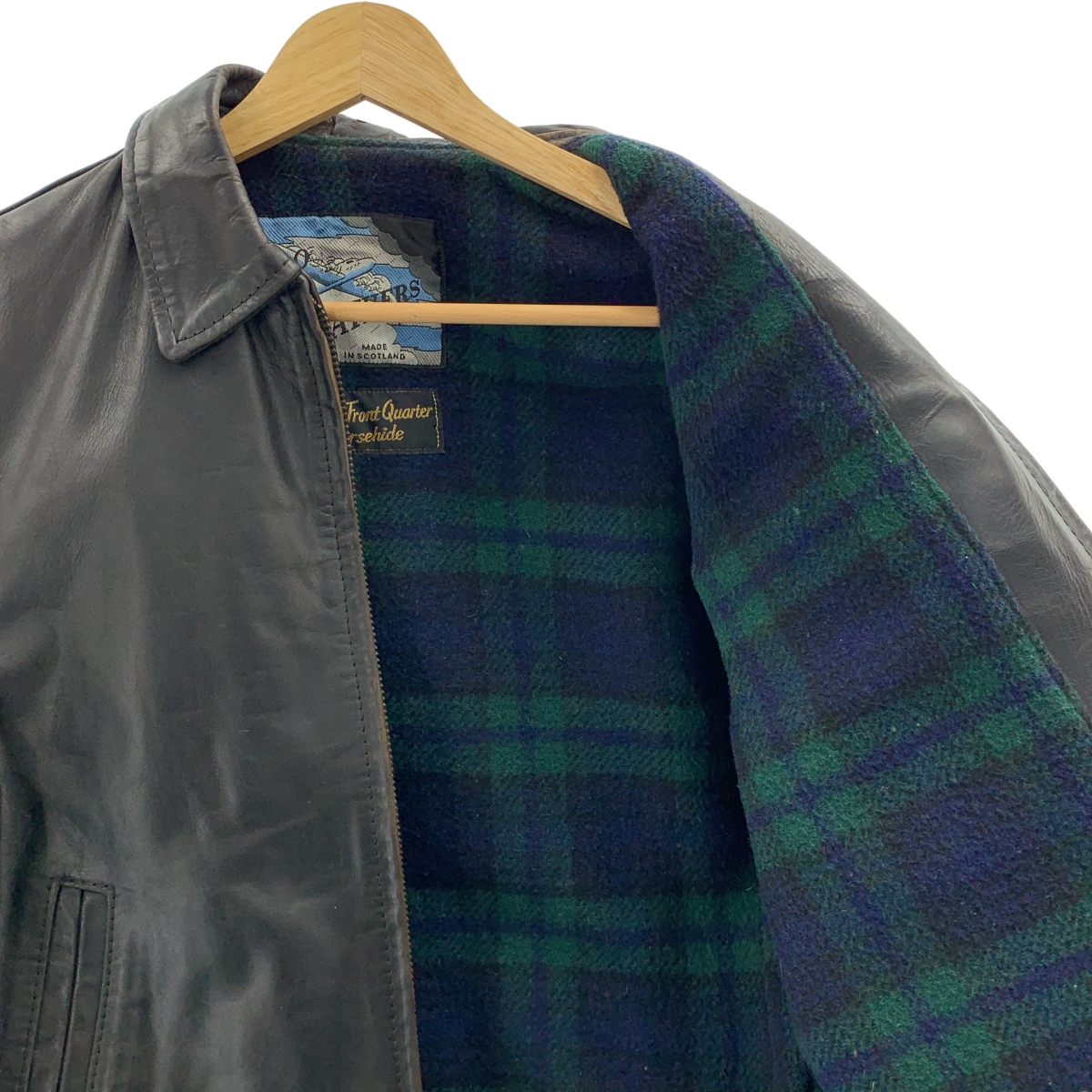 AEROLEATHER / エアロレザー Genuine Front Quarter Horsehide / ホースハイド レザー シングル ライダース ジャケット / 総裏地