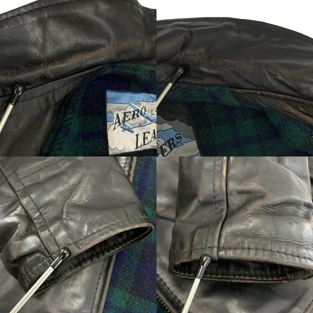 AEROLEATHER / エアロレザー Genuine Front Quarter Horsehide / ホースハイド レザー シングル ライダース ジャケット / 総裏地
