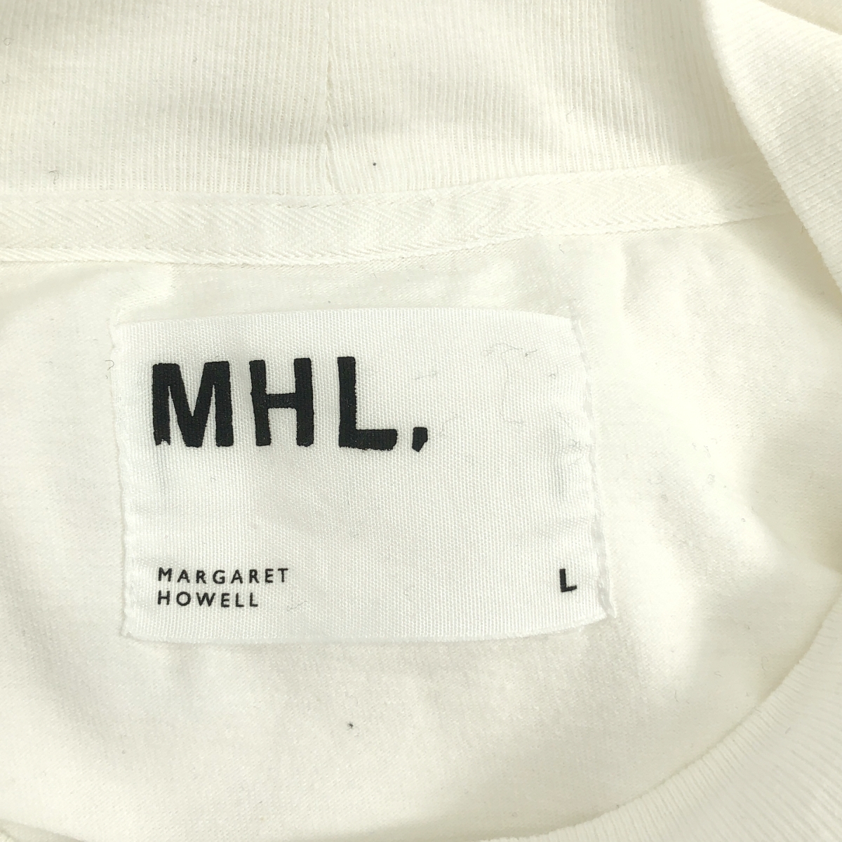 MHL. / エムエイチエルマーガレットハウエル コットン モックネック カットソー