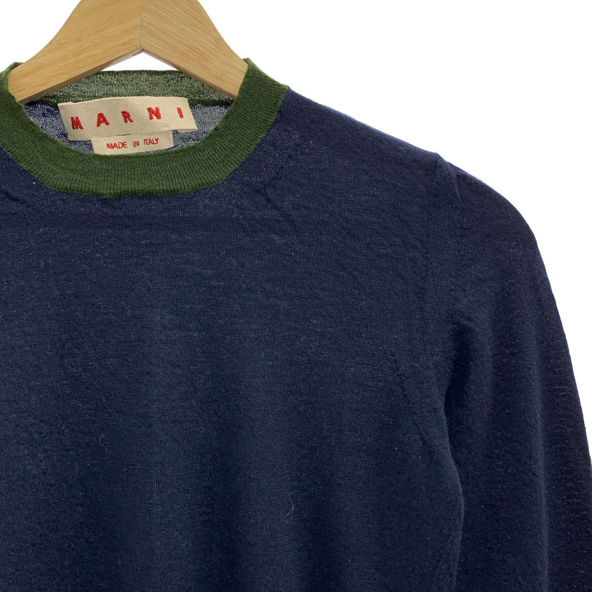 MARNI / マルニ カシミヤ サイドスリット クルーネックニット