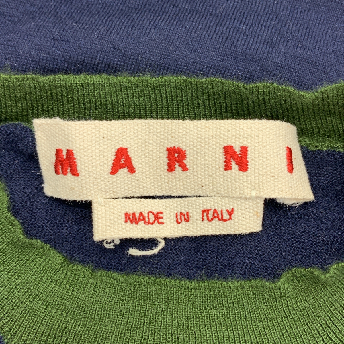 MARNI / マルニ カシミヤ サイドスリット クルーネックニット