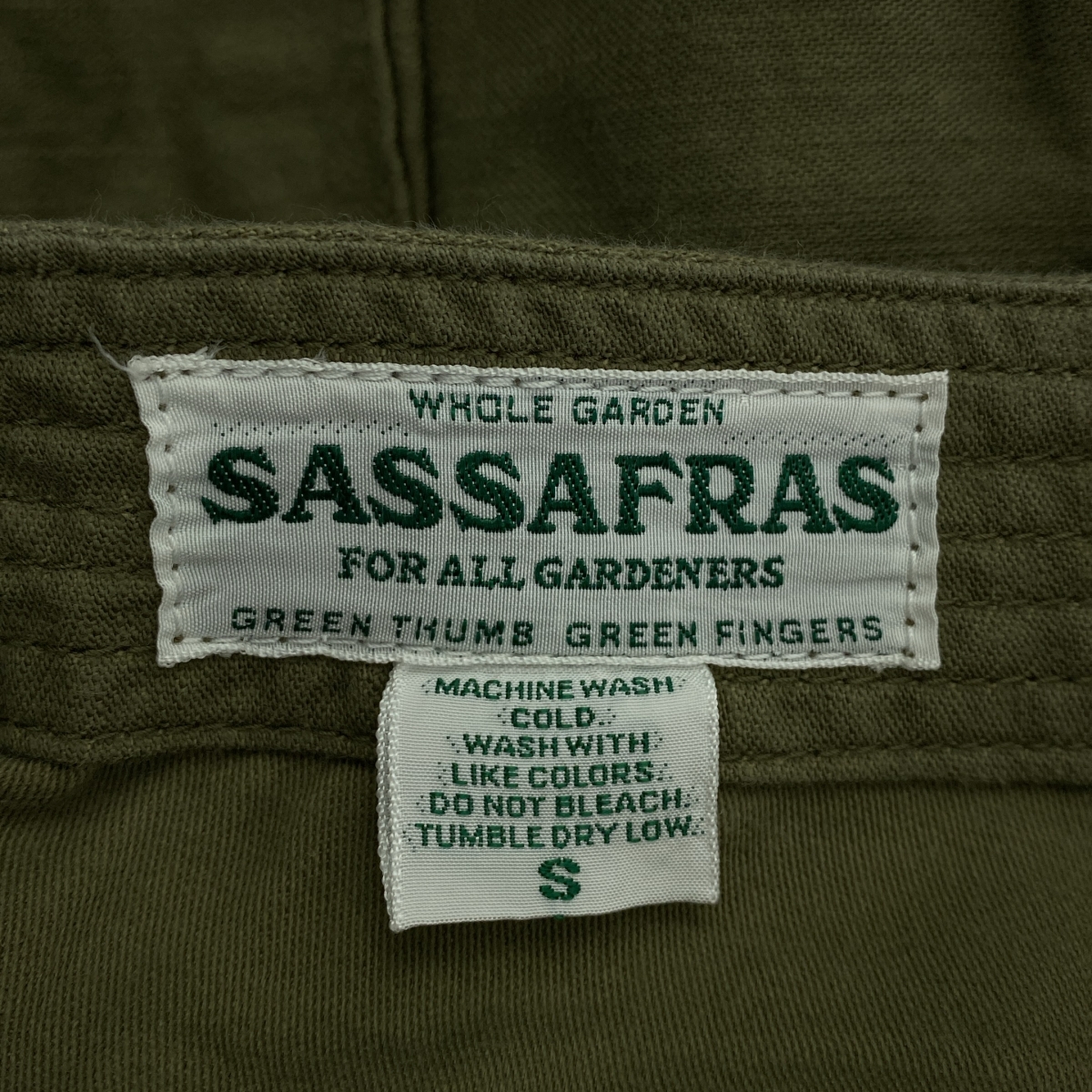 SASSAFRAS / ササフラス Trug Fatigue Pants 1/2 トラッグ ファティーグ ショートパンツ