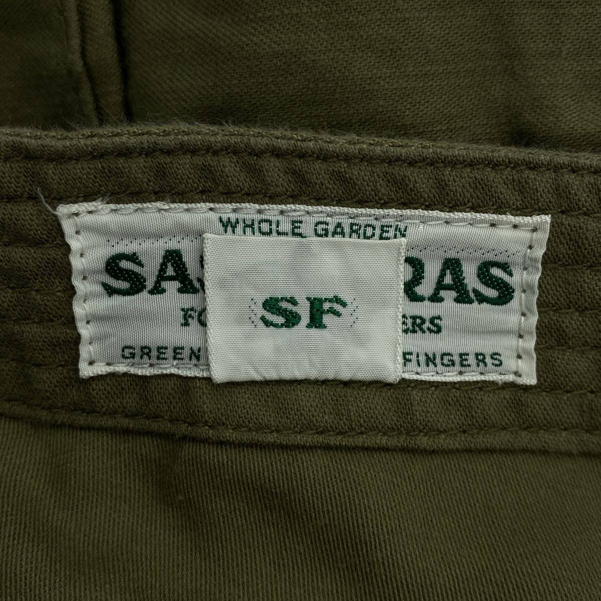 SASSAFRAS / ササフラス Trug Fatigue Pants 1/2 トラッグ ファティーグ ショートパンツ