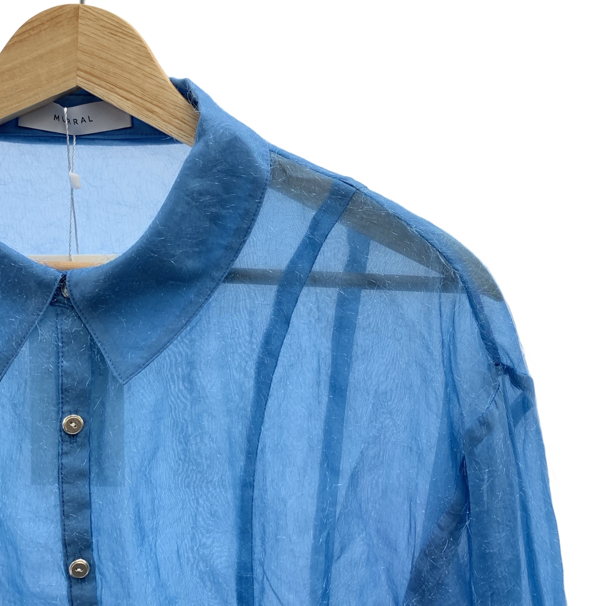 MURRAL / ミューラル Fluffy jacquard shirt ジャガード シャツ ブラウス