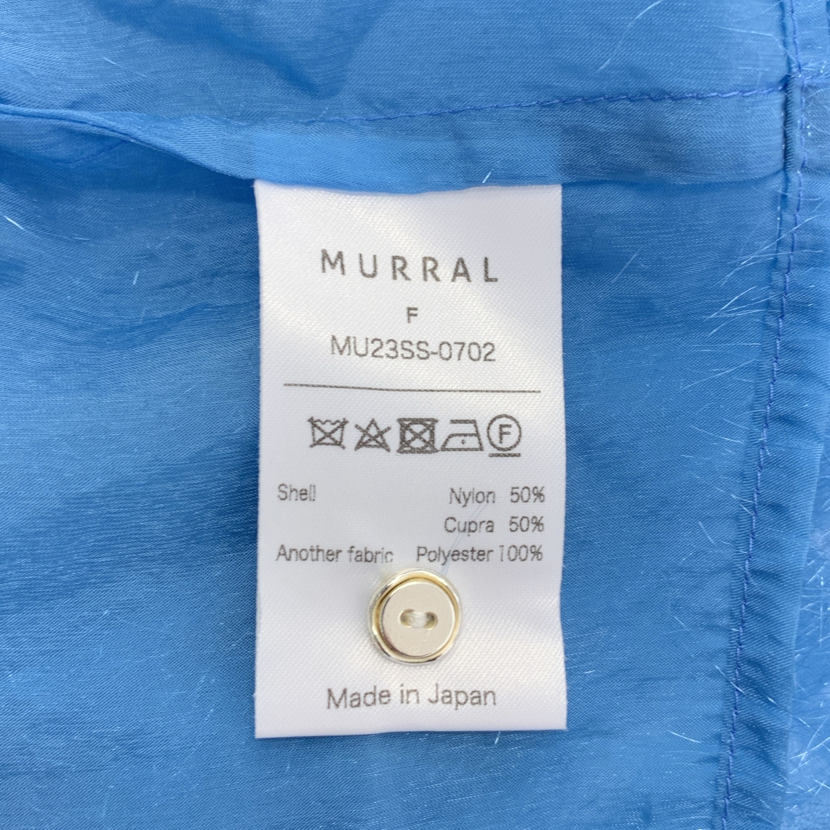 MURRAL / ミューラル Fluffy jacquard shirt ジャガード シャツ ブラウス