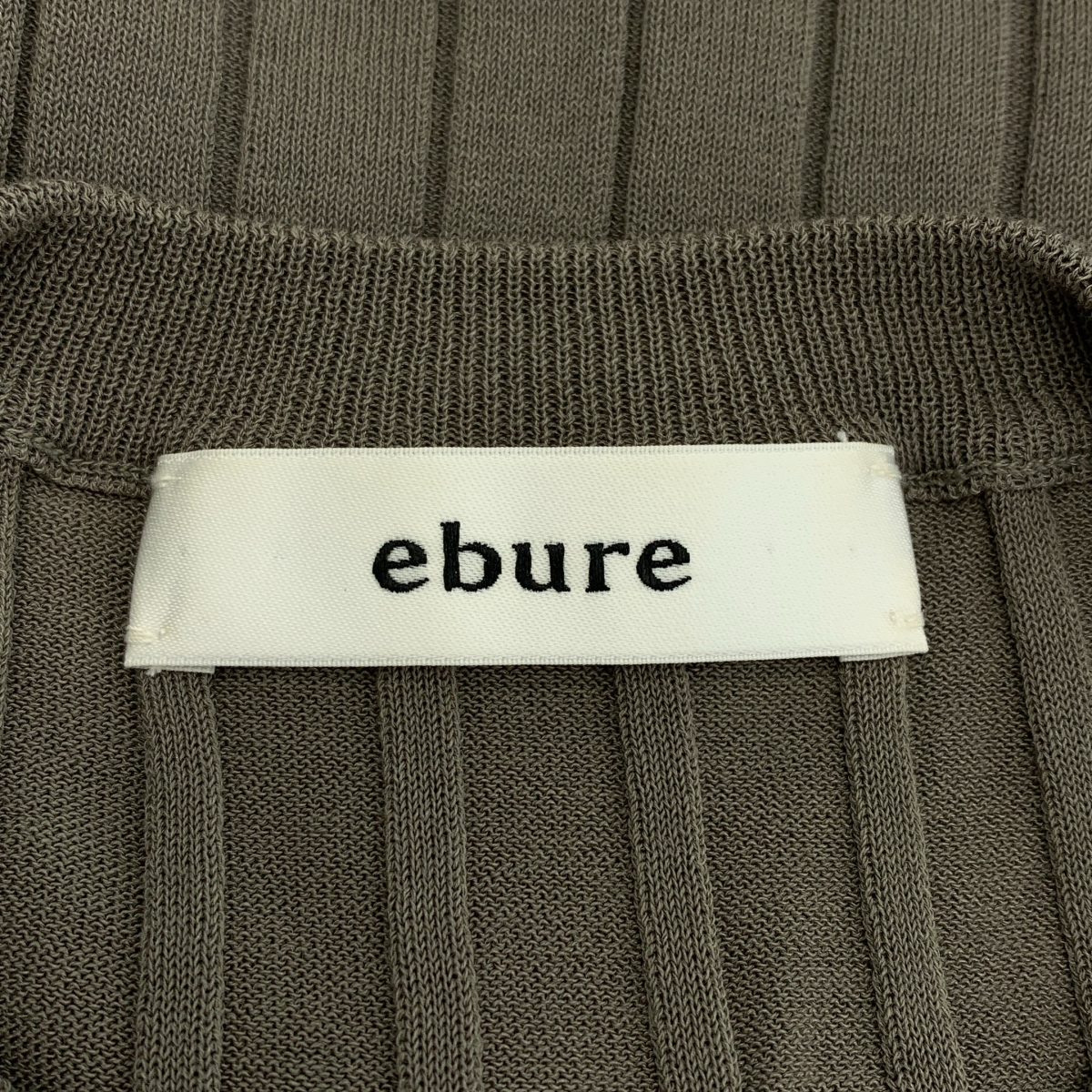 ebure / エブール シアーコットンアセテートノースリーブニット