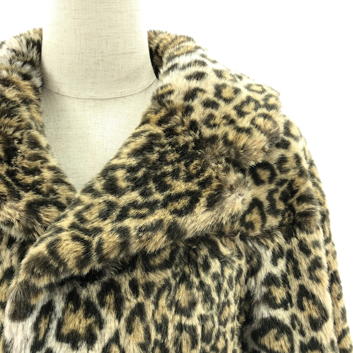 JUNYA WATANABE COMME des GARCONS / ジュンヤワタナベ レオパード フェイクファー ショート コート