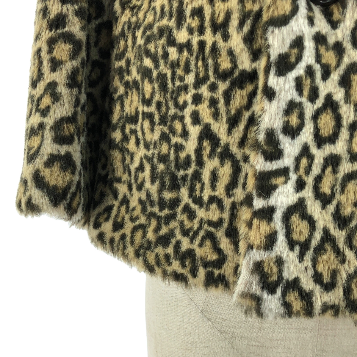 JUNYA WATANABE COMME des GARCONS / ジュンヤワタナベ レオパード フェイクファー ショート コート