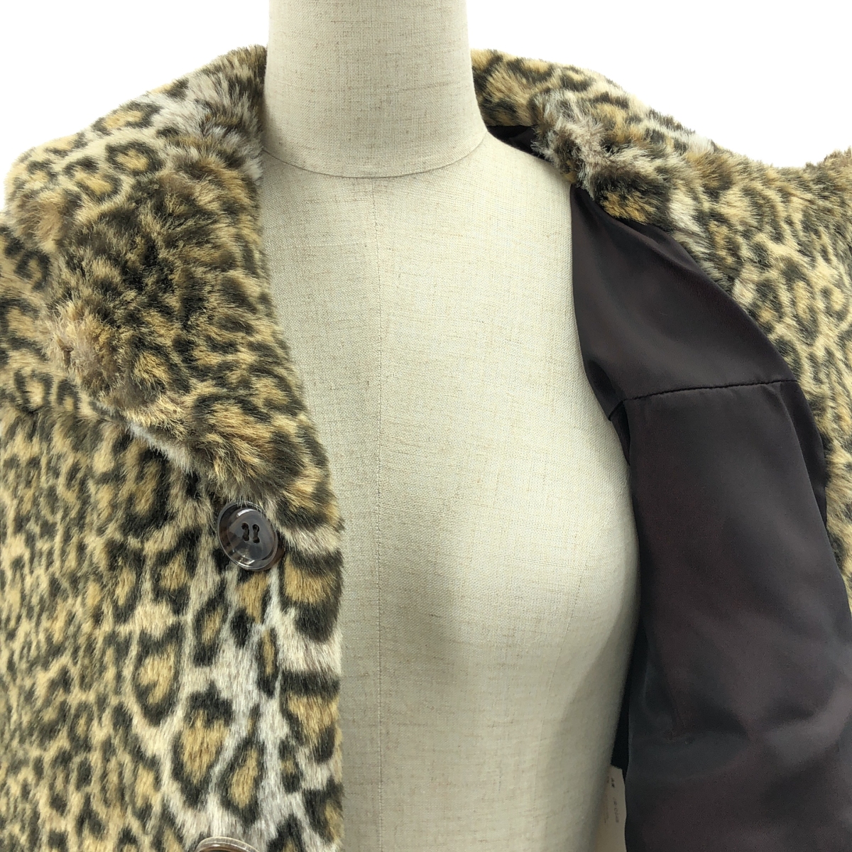 JUNYA WATANABE COMME des GARCONS / ジュンヤワタナベ レオパード フェイクファー ショート コート