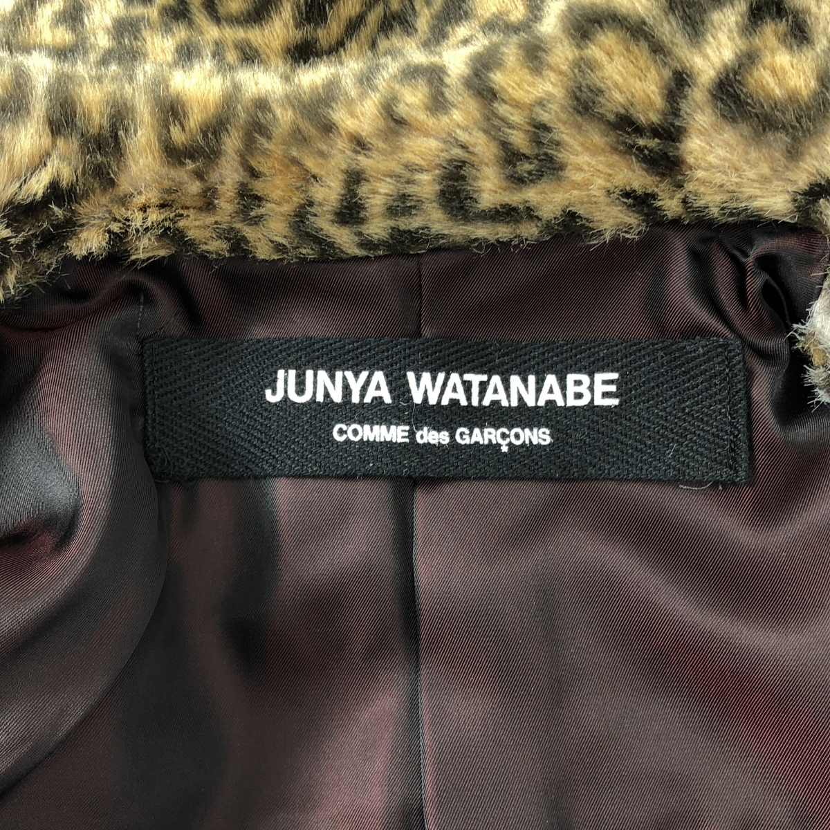 JUNYA WATANABE COMME des GARCONS / ジュンヤワタナベ レオパード フェイクファー ショート コート