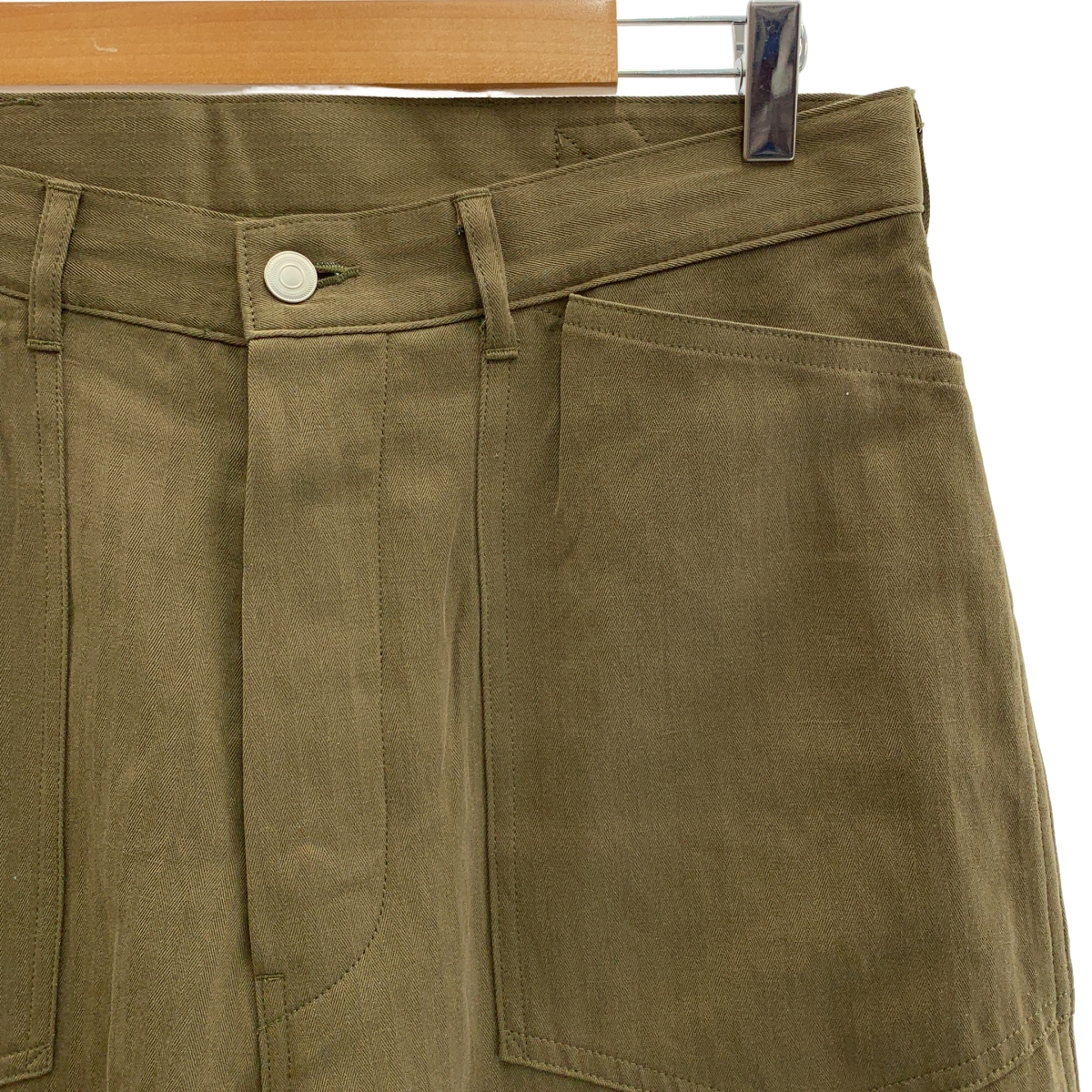 MAATEE&SONS / マーティー&サンズ military denim / ヘリンボーン ミリタリー ワイドパンツ