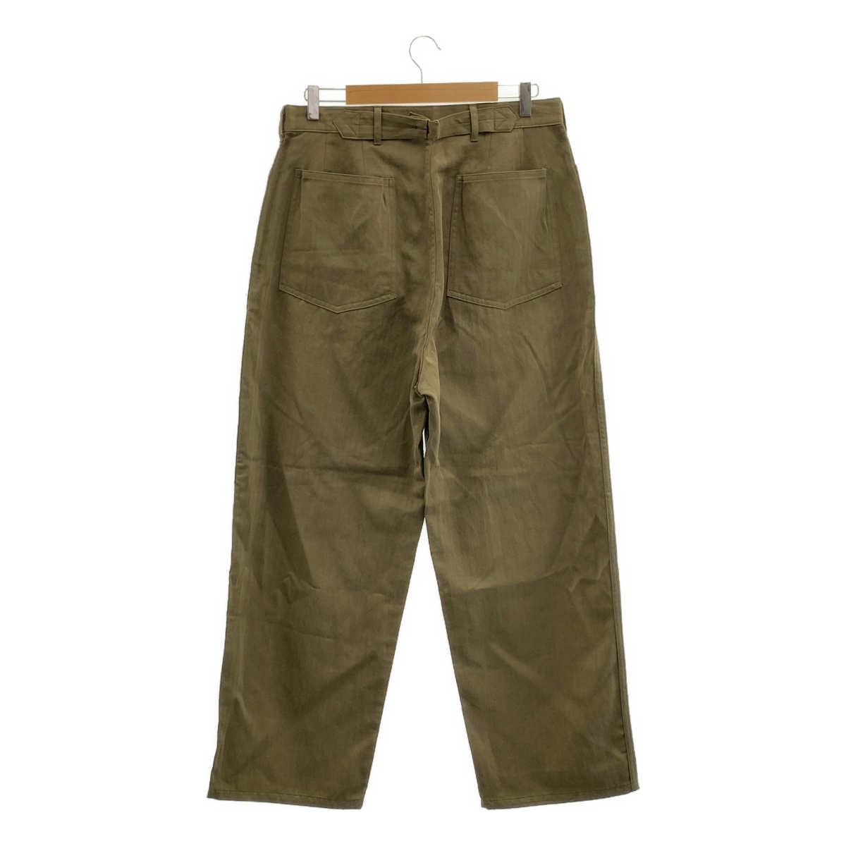 MAATEE&SONS / マーティー&サンズ military denim / ヘリンボーン ミリタリー ワイドパンツ