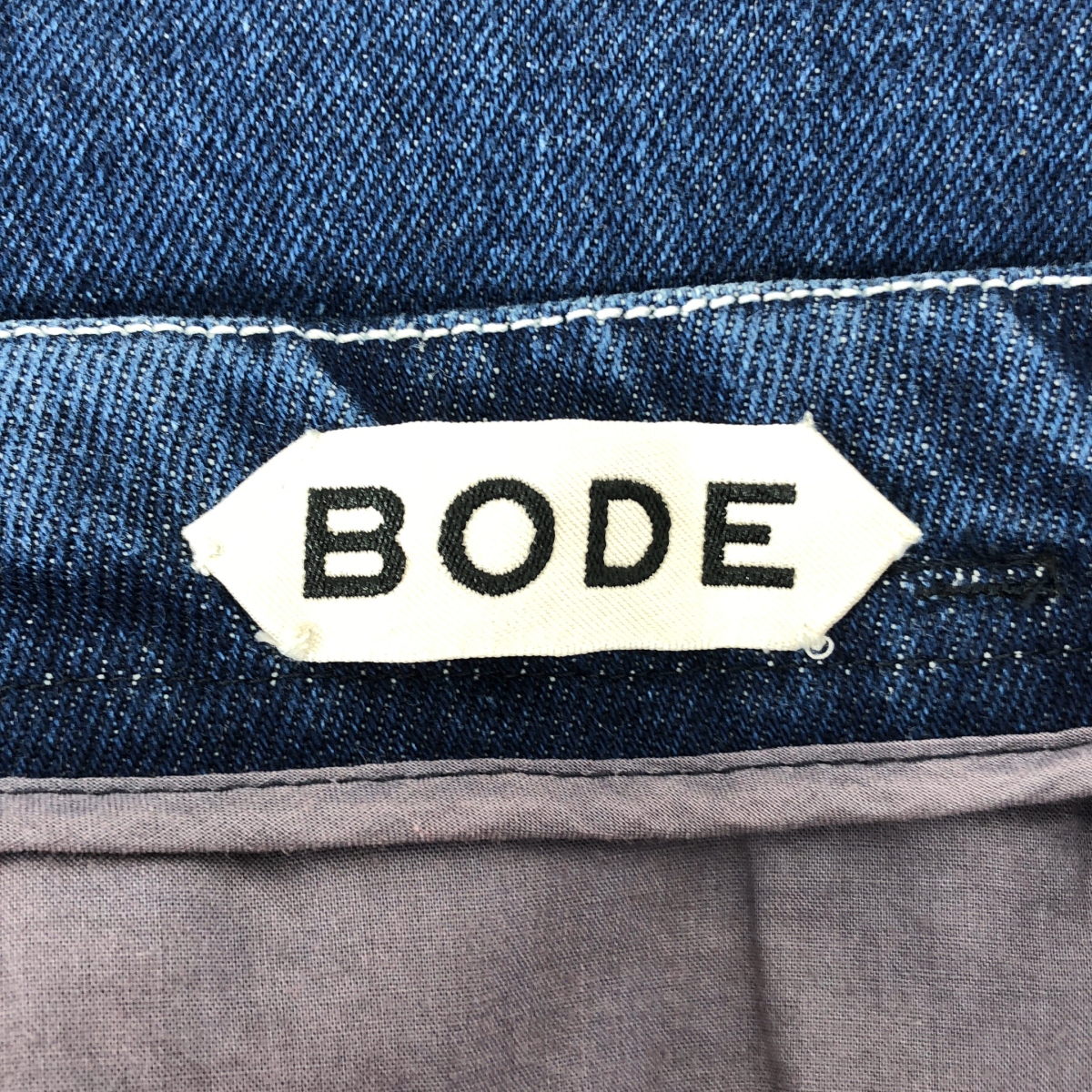 BODE / ボーディ Murray high-rise pleated embroidered wide-leg jeans 刺しゅう 2タック ワイドデニムパンツ
