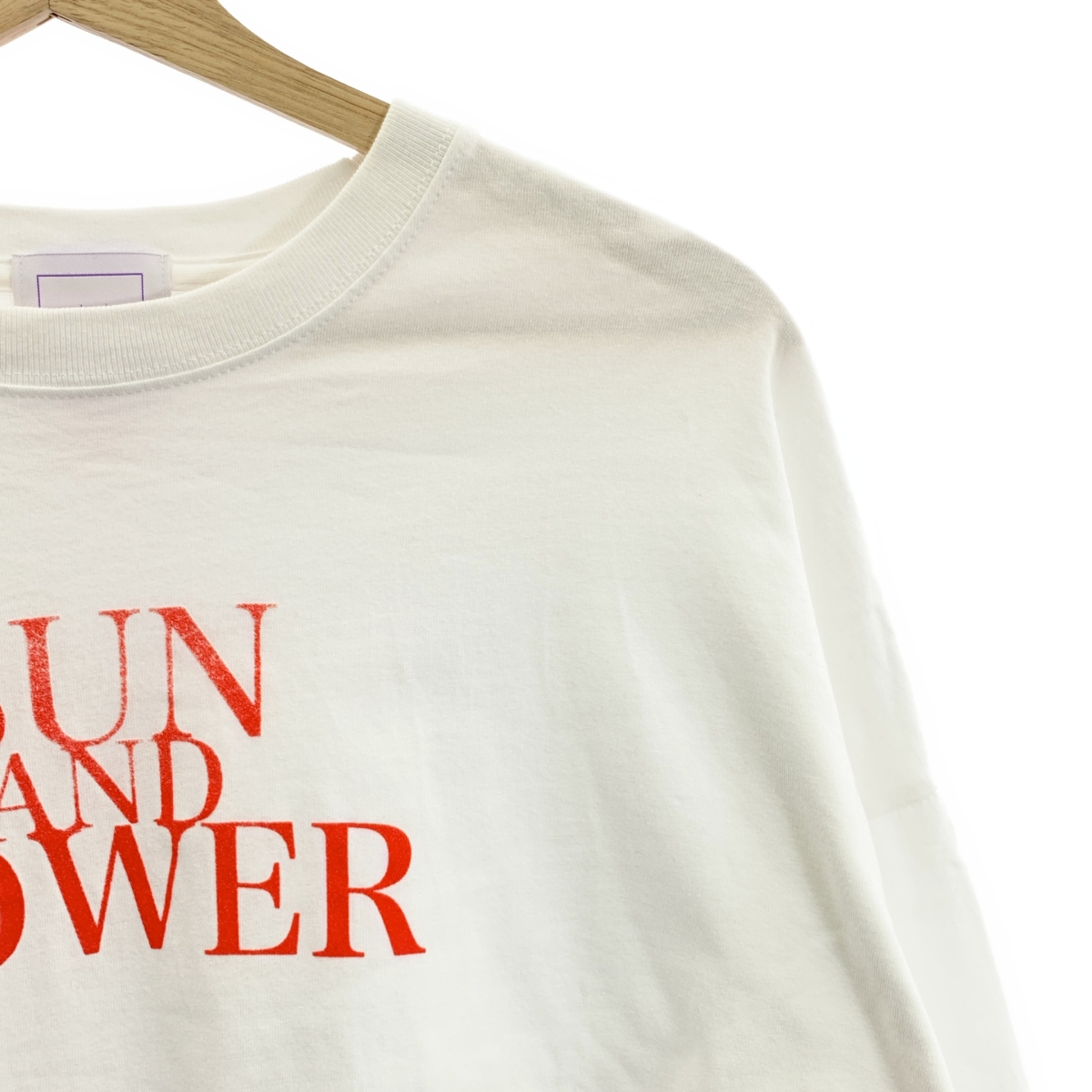 その他 コットン ロゴ クルーネック ロング スリーブ カットソー