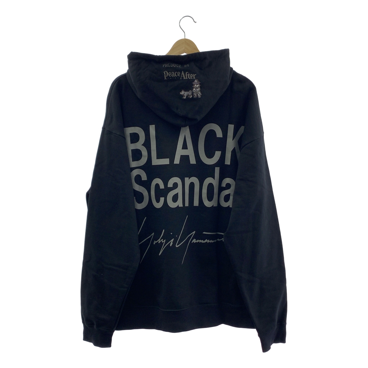 BLACK Scandal YOHJI YAMAMOTO / ブラックスキャンダルヨウジヤマモト ×PEACE AND AFTER ピースアンドアフター / フード刺しゅう スウェットパーカー