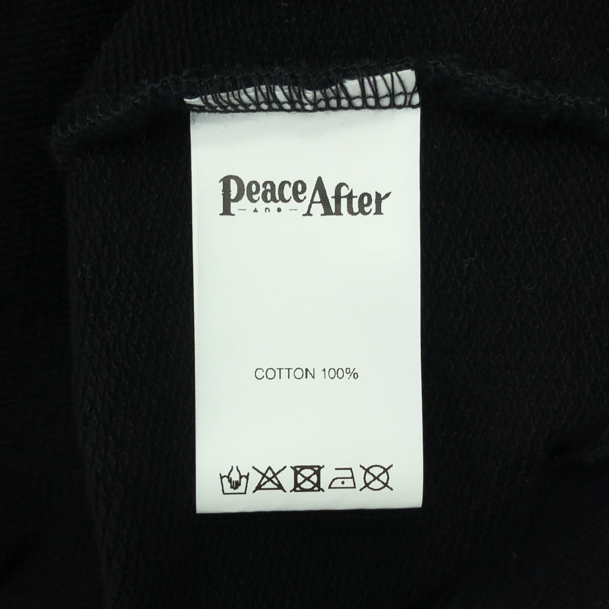 BLACK Scandal YOHJI YAMAMOTO / ブラックスキャンダルヨウジヤマモト ×PEACE AND AFTER ピースアンドアフター / フード刺しゅう スウェットパーカー
