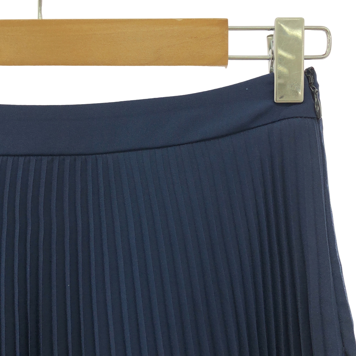 PRADA / プラダ サイドジップ プリーツ スカート / 裏地付き