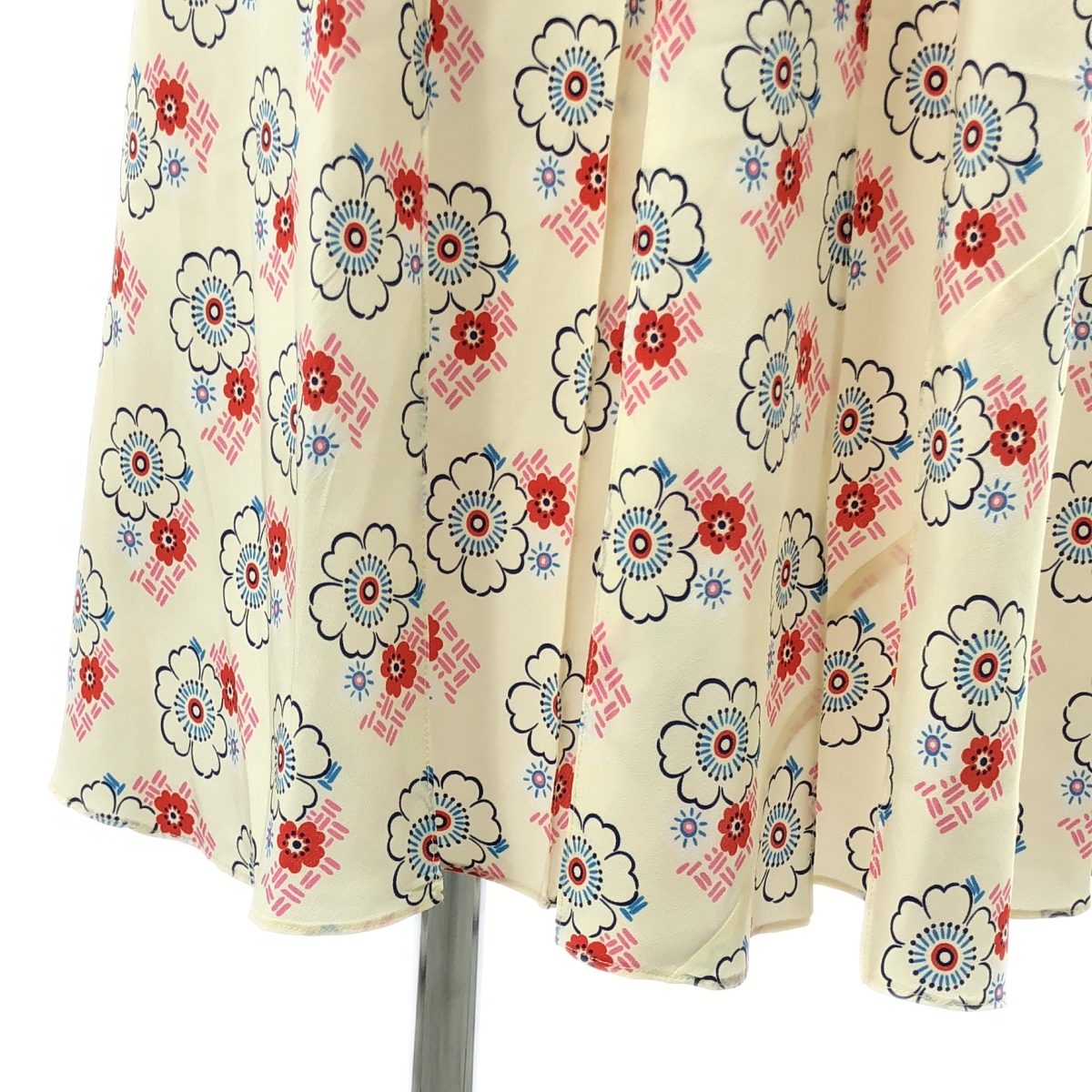 miu miu / ミュウミュウ フラワープリント タック プルオーバーワンピース