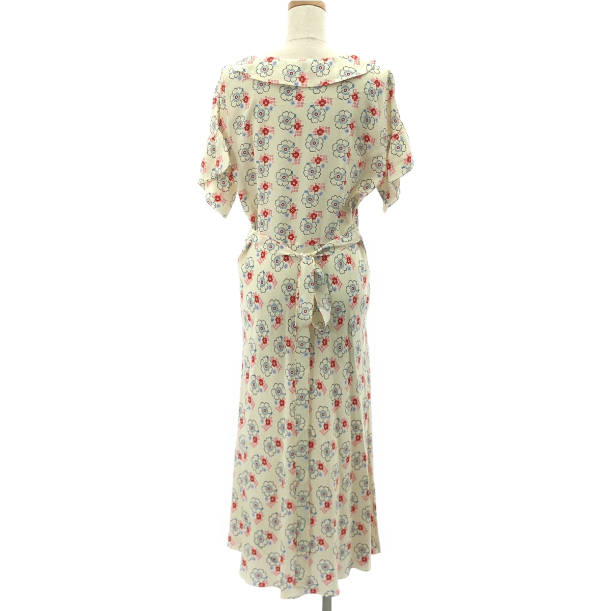 miu miu / ミュウミュウ フラワープリント タック プルオーバーワンピース