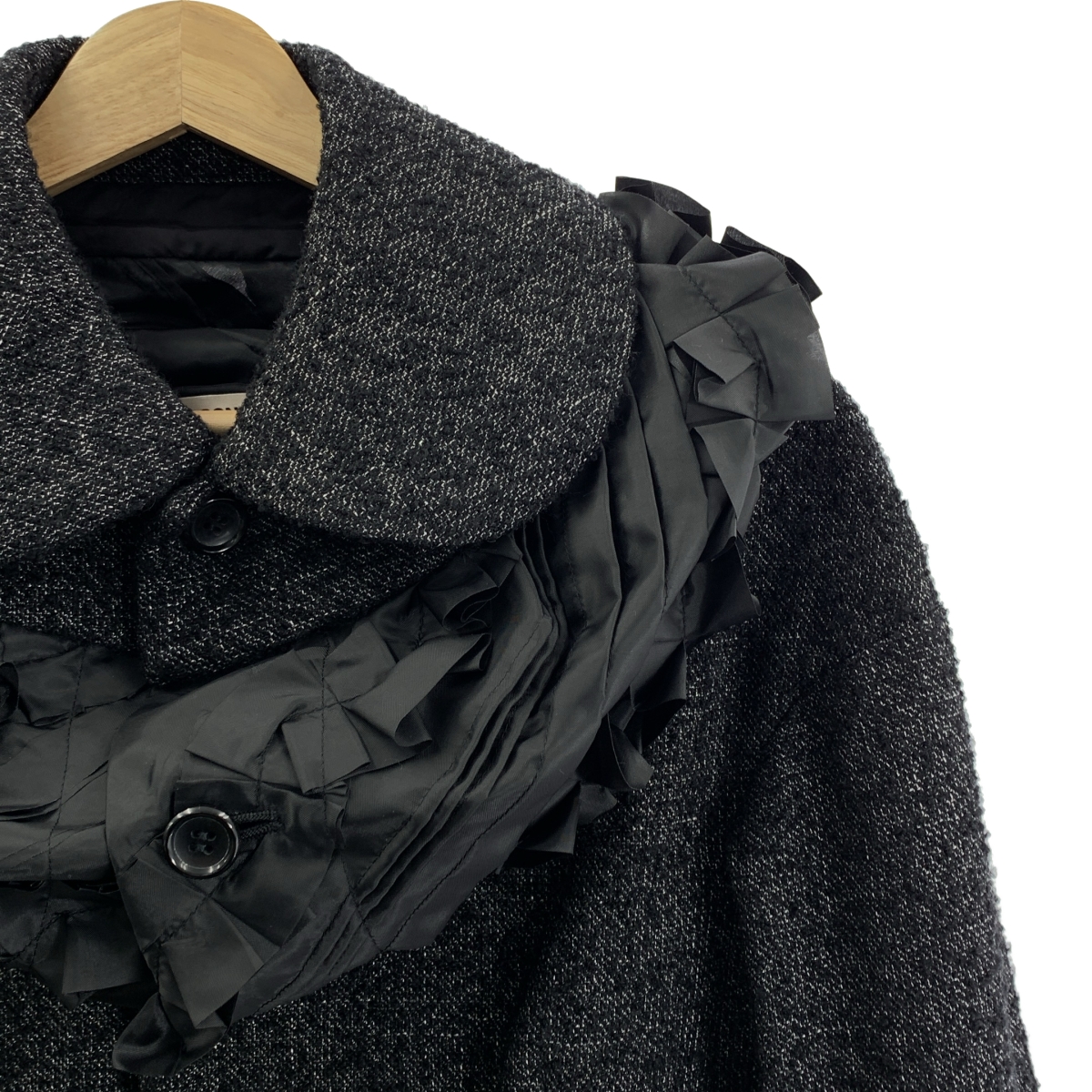 COMME des GARCONS COMME des GARCONS / コムコム ウール フリル ドッキング ラウンドカラージャケット