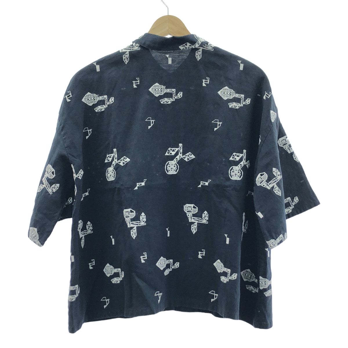 mina perhonen / ミナペルホネン crystal flower リネン ハーフスリーブ シャツ