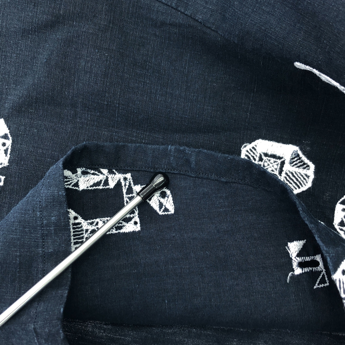 mina perhonen / ミナペルホネン crystal flower リネン ハーフスリーブ シャツ