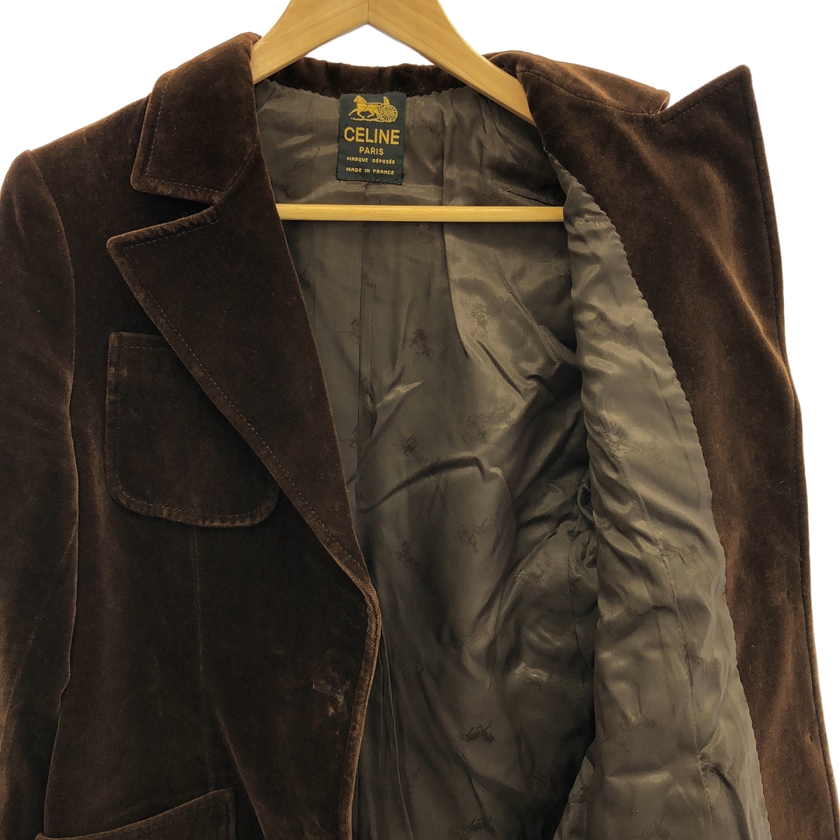 CELINE / セリーヌ ベロア テーラードジャケット
