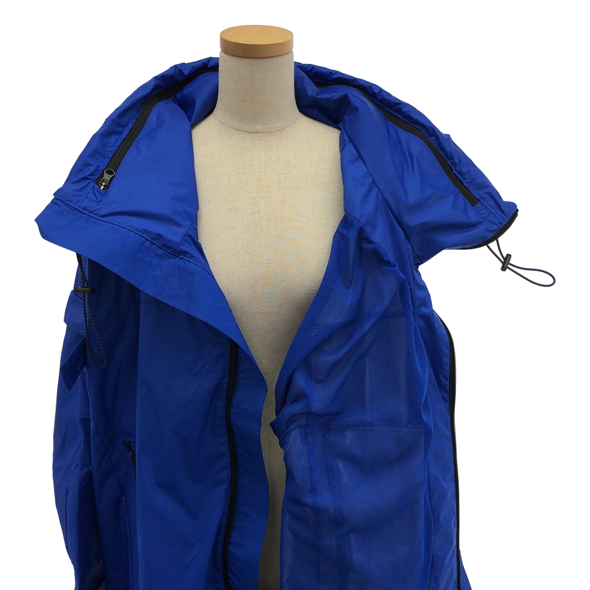 adidas by Stella McCartney / アディダスバイステラマッカートニー ロゴ フルジップ オーバー コート / メッシュ総裏地