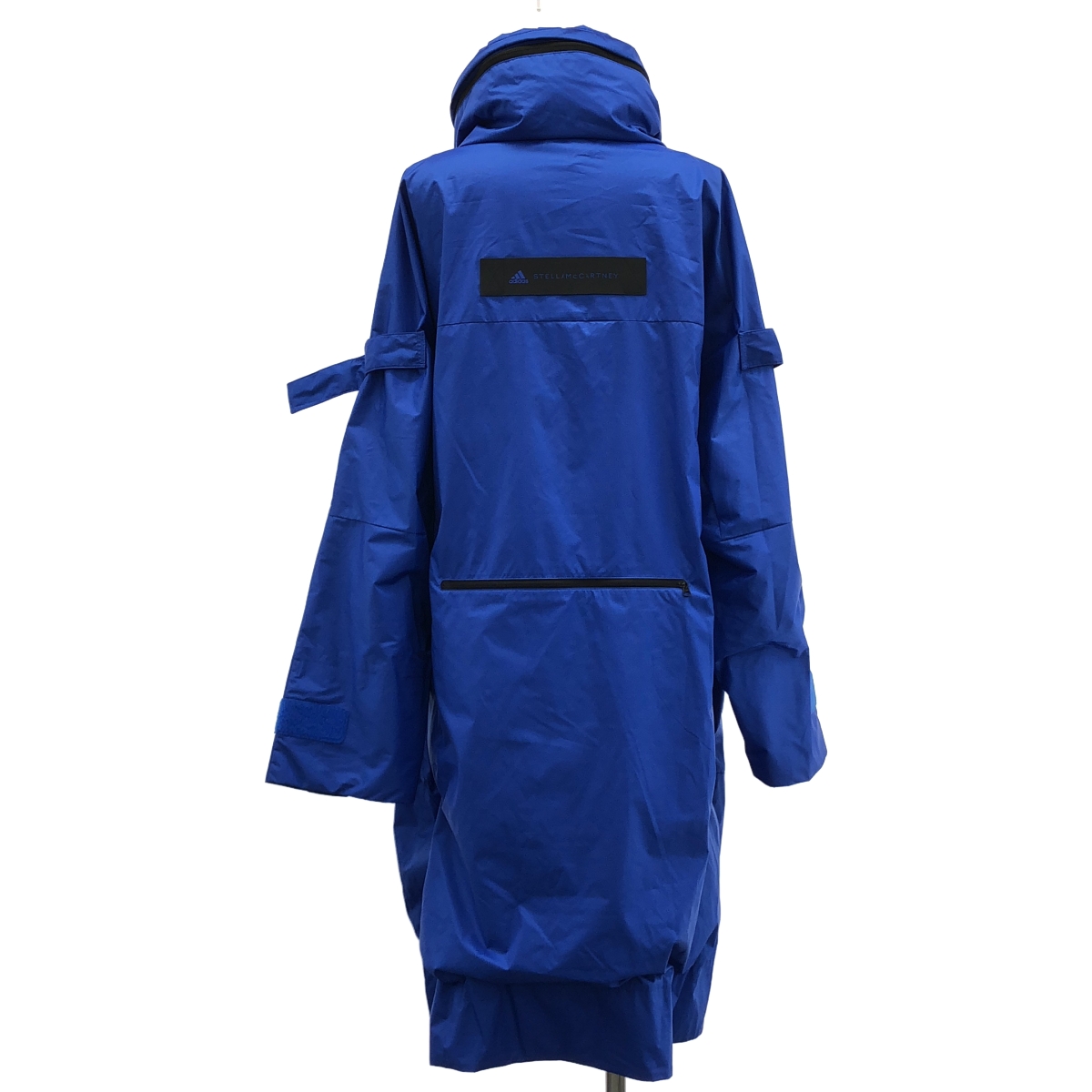 adidas by Stella McCartney / アディダスバイステラマッカートニー ロゴ フルジップ オーバー コート / メッシュ総裏地