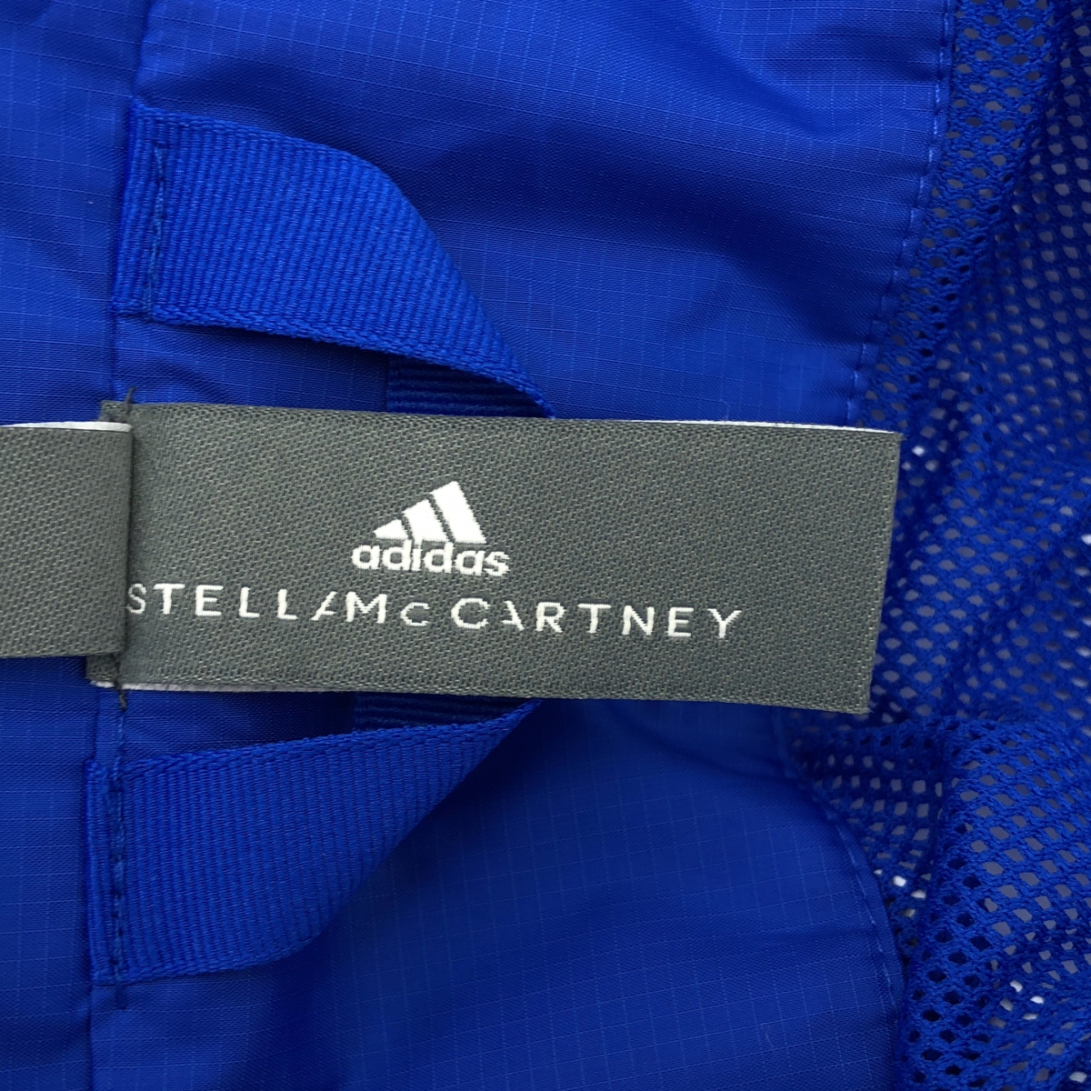 adidas by Stella McCartney / アディダスバイステラマッカートニー ロゴ フルジップ オーバー コート / メッシュ総裏地